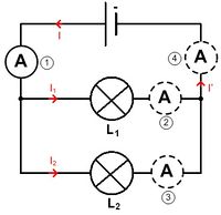 circuit dérivation intensité